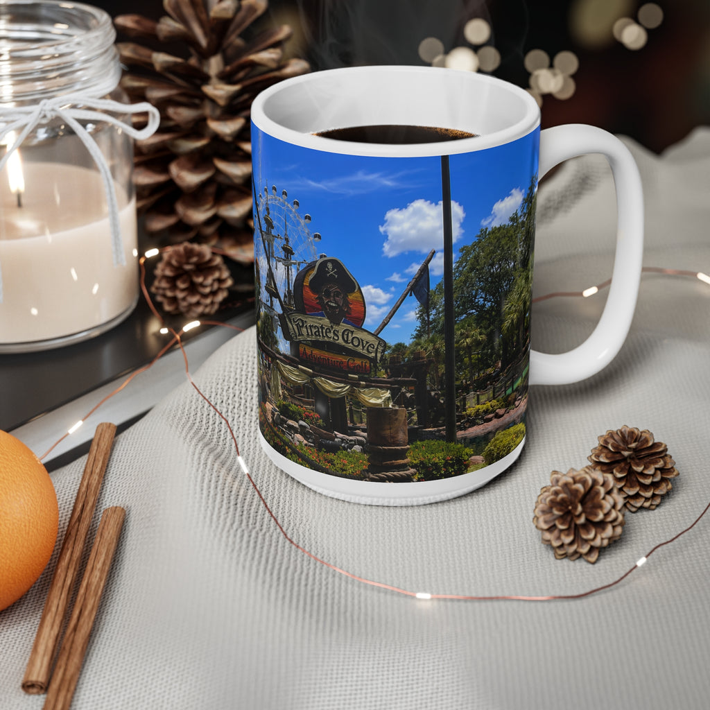 Pirates Cove International Drive Orlando Mug — Pirate Cove Ferris Wheel 11oz & 15oz Ceramic Coffee Cup
