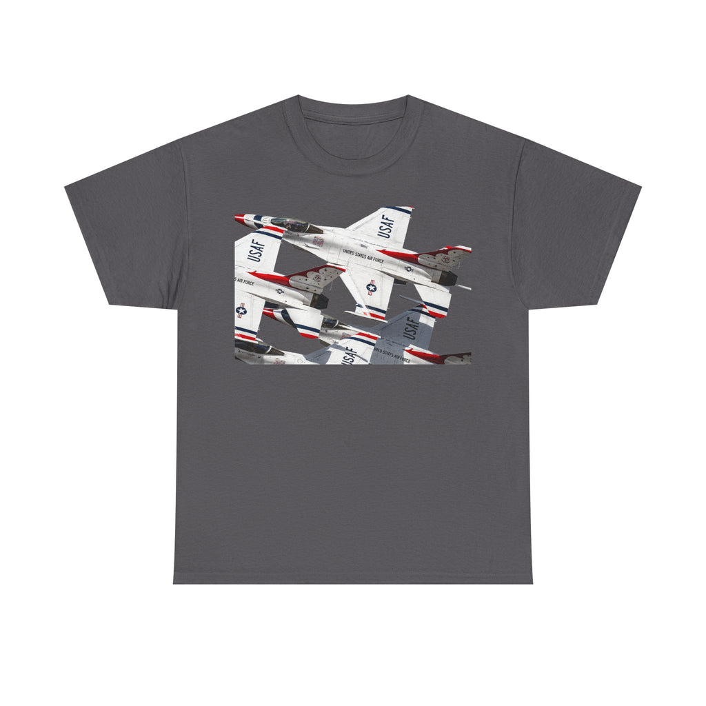 Thunderbirds Jet Formation T‑Shirt — Military Aviation Fighter Jets Tee