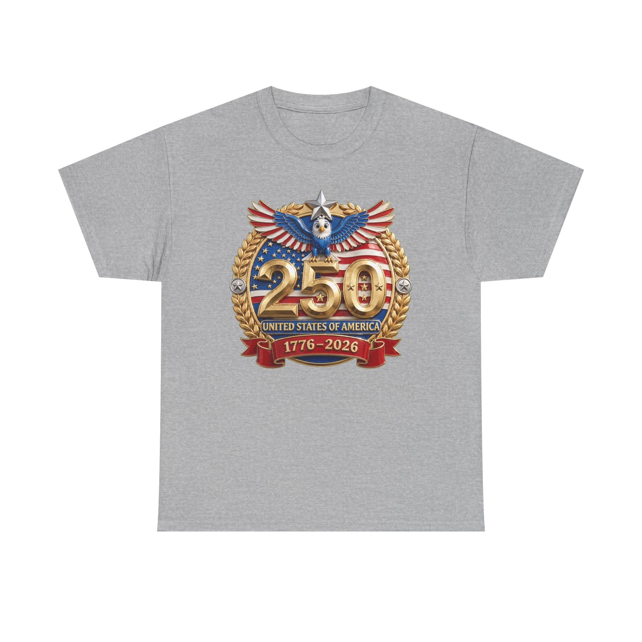 250th USA Anniversary T-Shirt – 1776–2026 Patriotic Eagle Emblem Tee