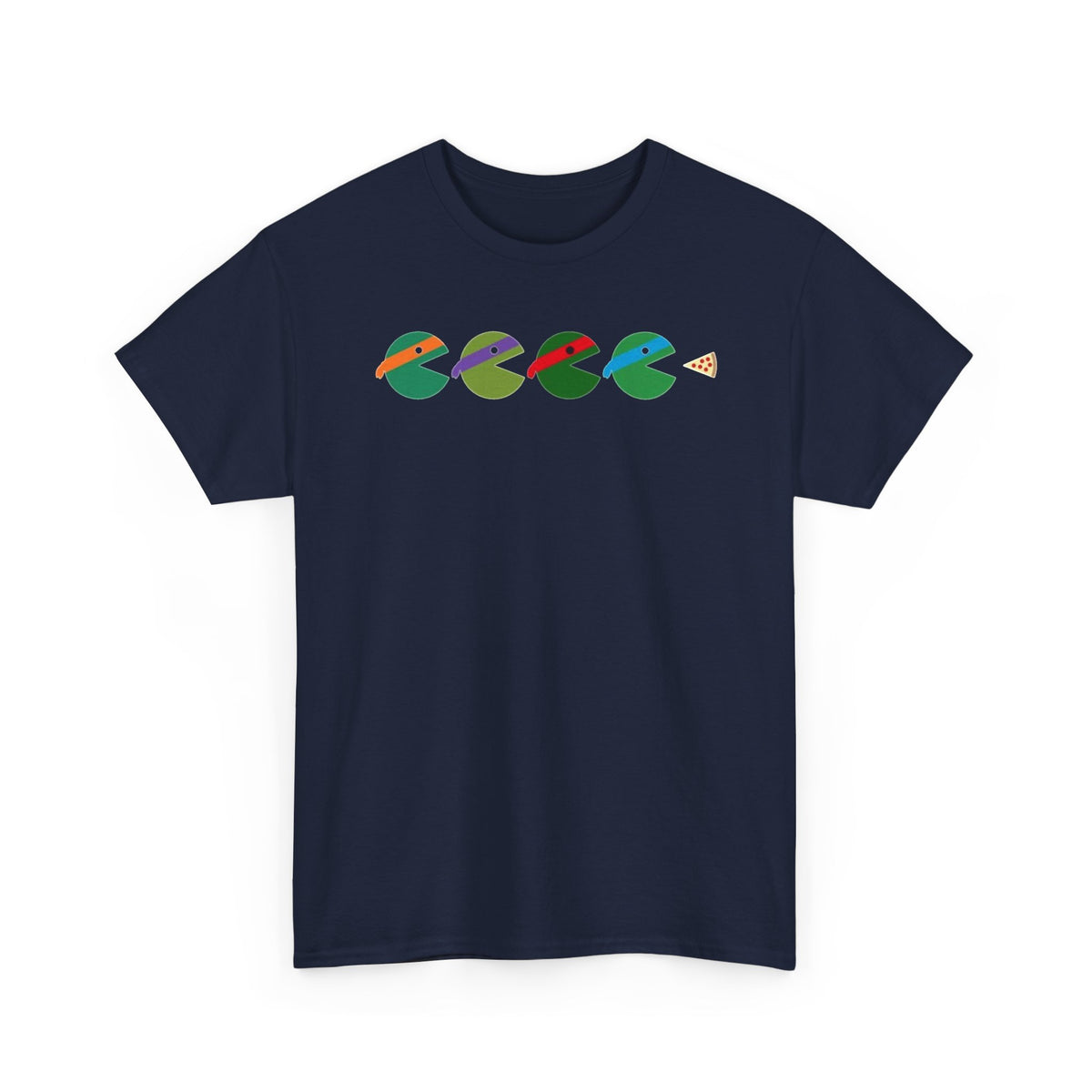 TMNT Retro Pizza Pac-Man Tee — Colorful Arcade-Inspired Graphic T-Shirt