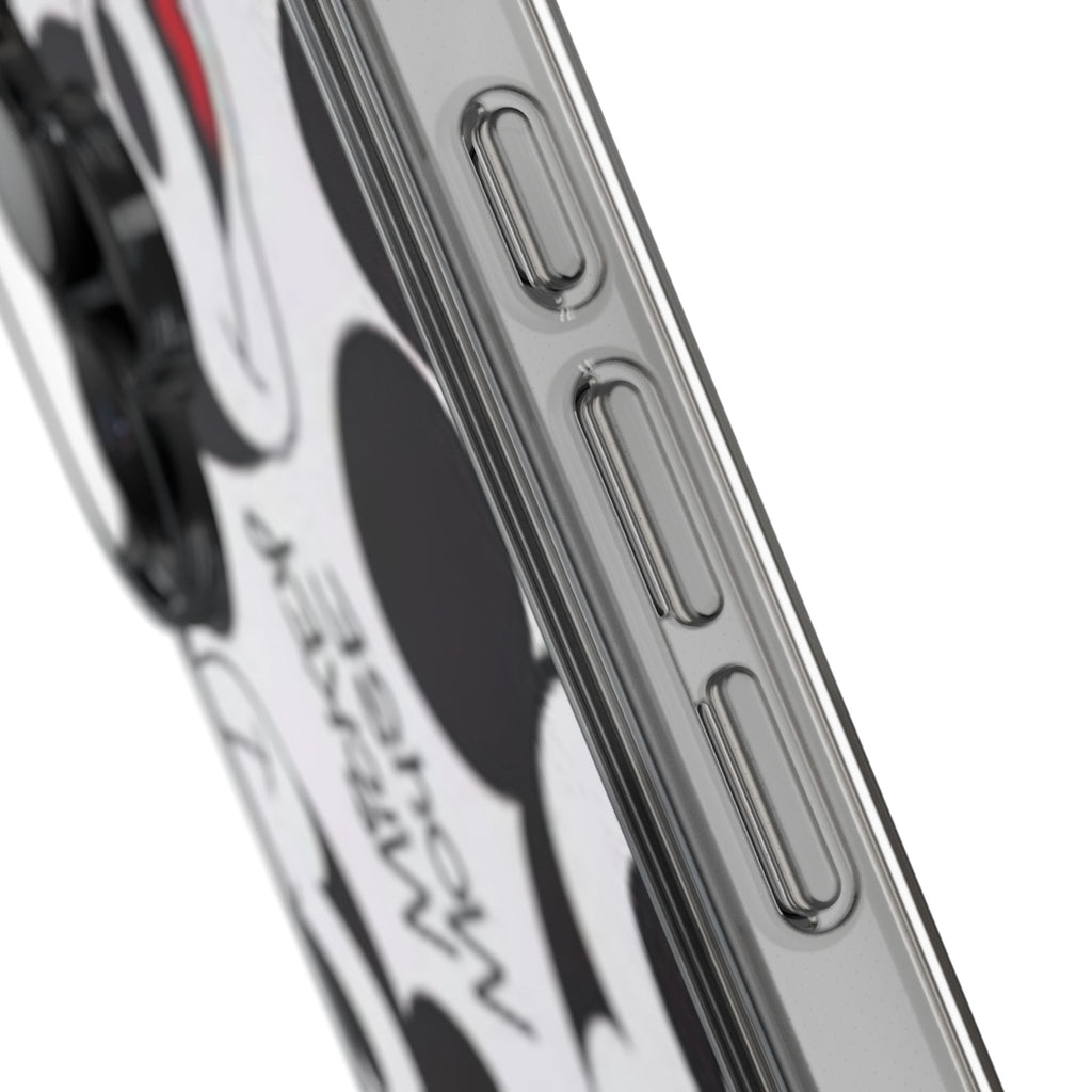 Mickey Mouse Clear Phone Case – Retro Cartoon Pattern Clear Case