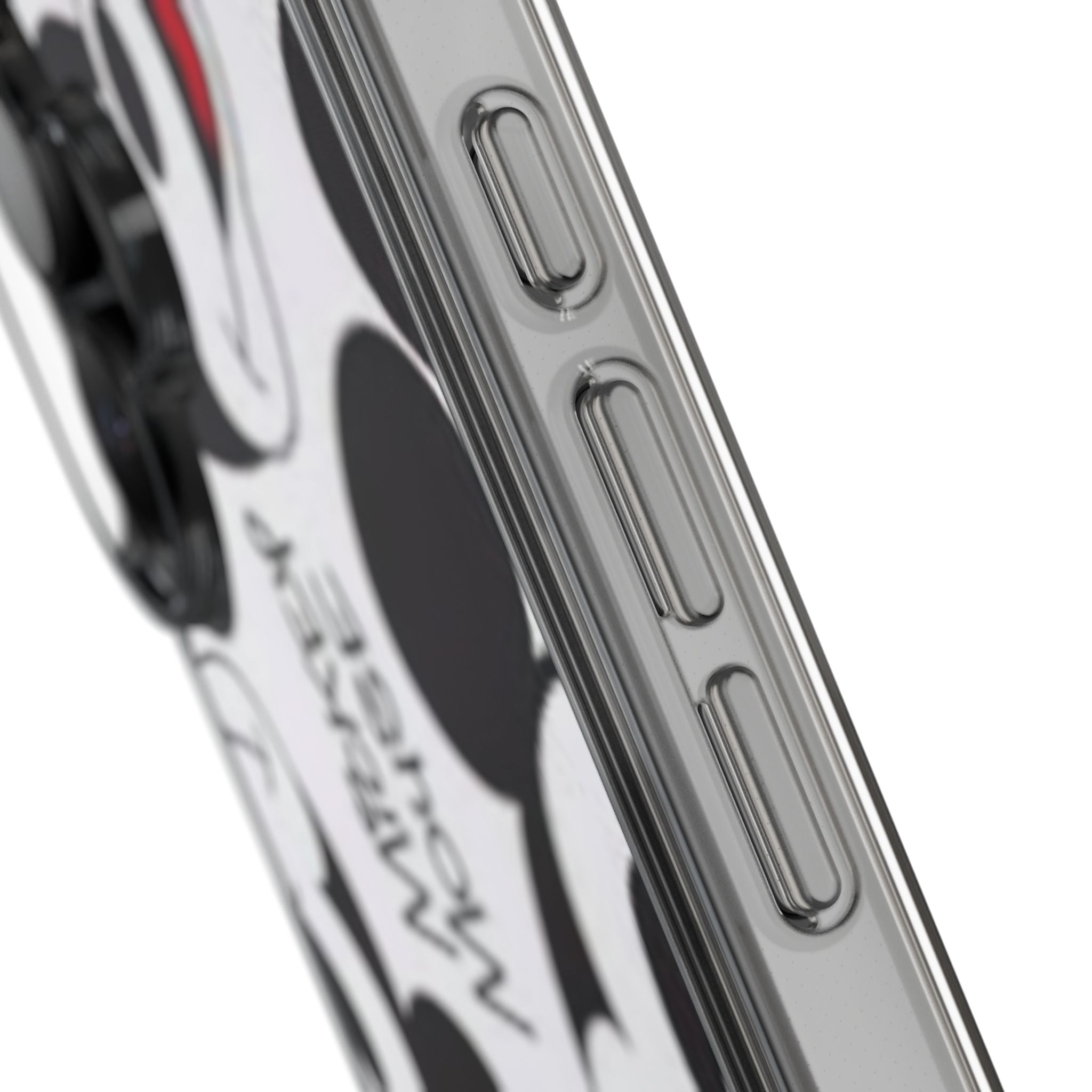 Mickey Mouse Clear Phone Case – Retro Cartoon Pattern Clear Case