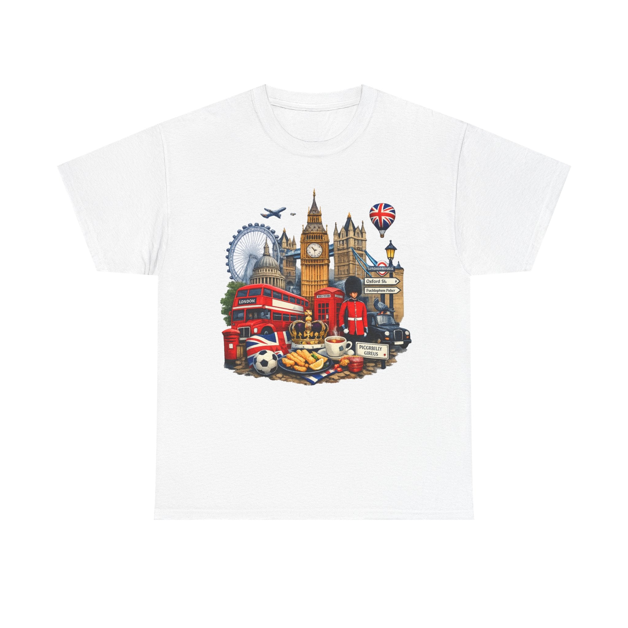 London Landmarks T‑Shirt — British Icons Collage Tee
