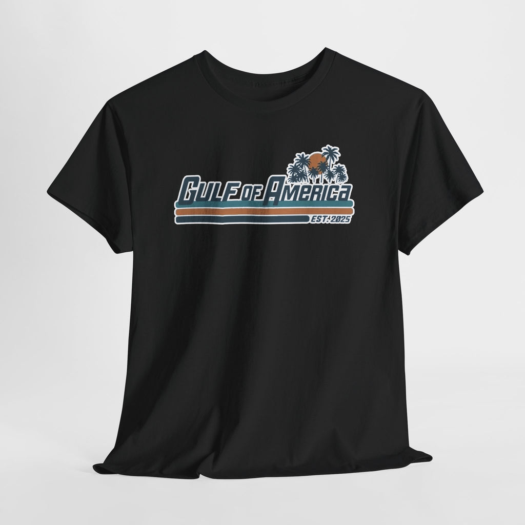 Gulf of America Vintage Surf Tee — Retro Beach Logo T-Shirt
