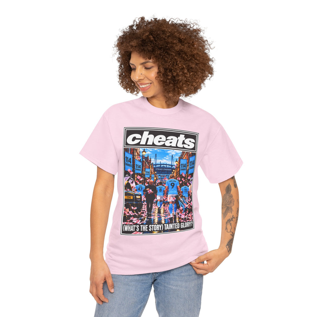 Cheats “What’s the Story? Tainted Glory?” Sports Graphic Cotton T-Shirt