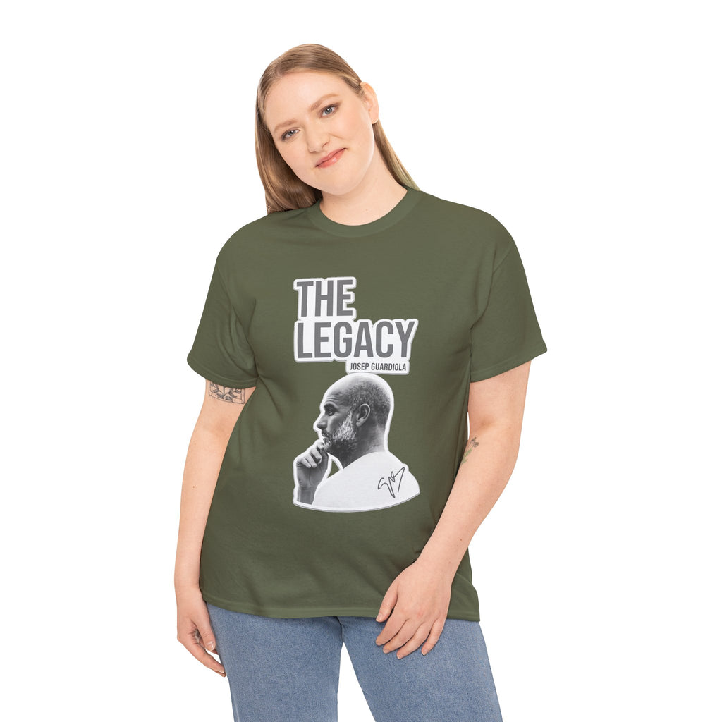Pep Guardiola Manchester City The Legacy Tee — Inspirational Portrait Graphic T-Shirt