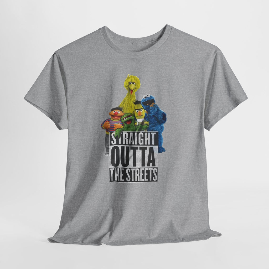 T-Shirt — "Straight Outta the Streets" Sesame Friends Graphic Tee