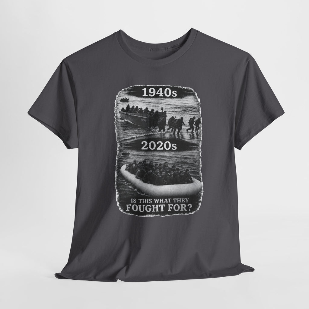 1940s vs 2020s Veterans Tribute Tee — "Is This What They Fought For?"