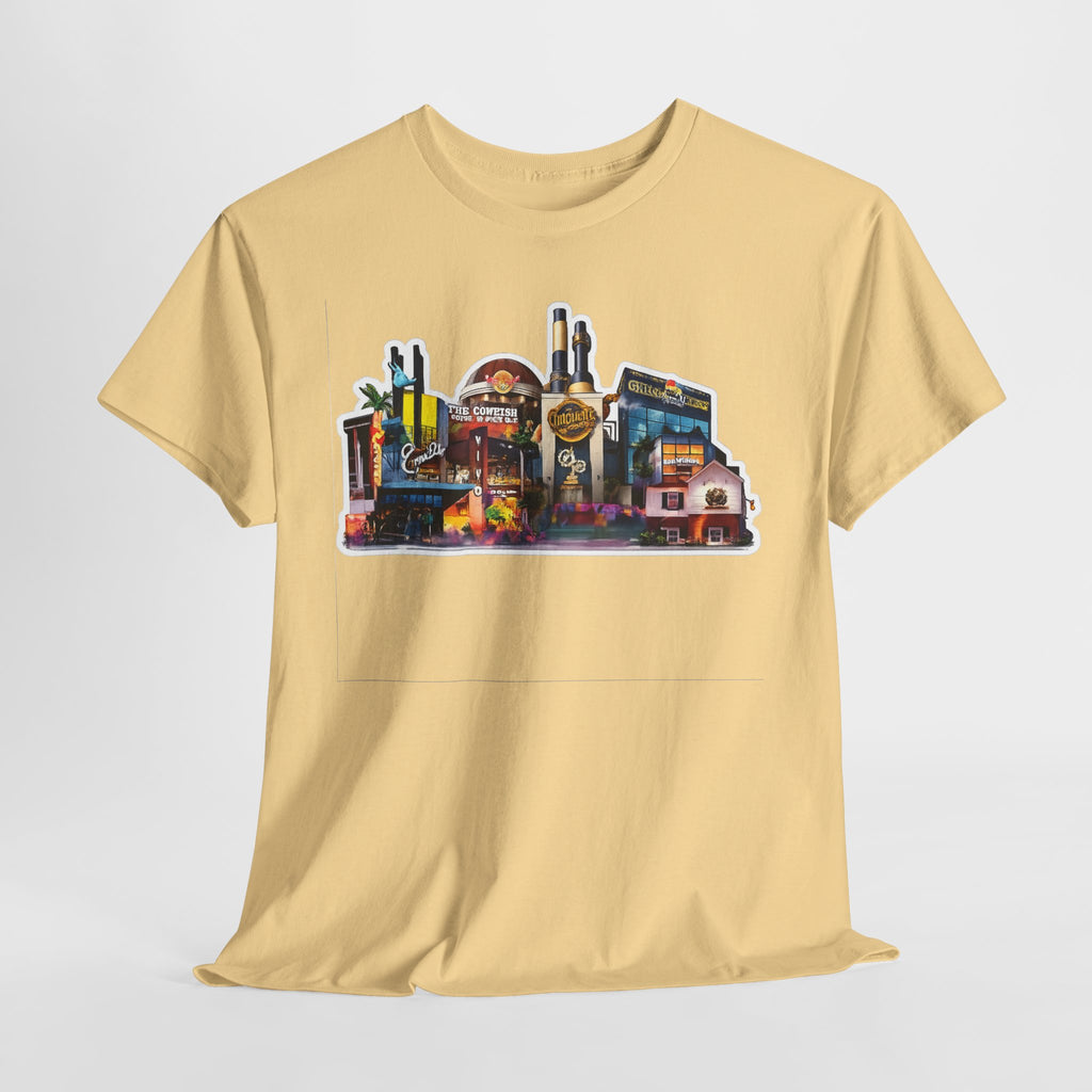 Universal Orlando Skyline T-Shirt — Neon Strip Casino Cityscape Tee