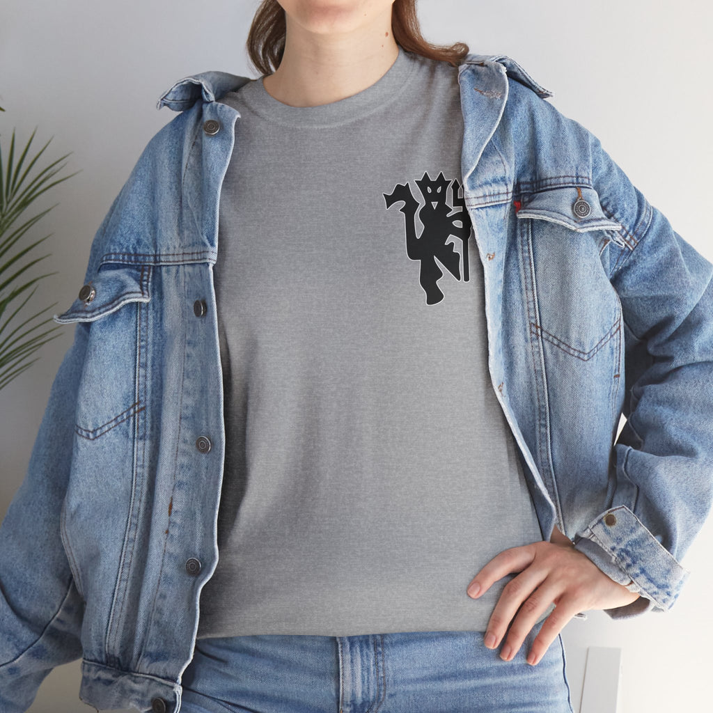 Manchester United Devil Cotton T-Shirt – Retro Trident Football Crest Tee