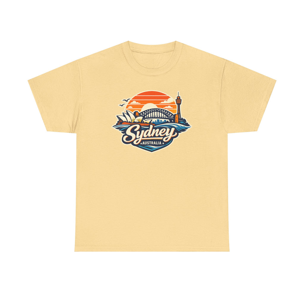 Sydney Australia Sunset Tee — Vintage Coastal Travel T‑Shirt