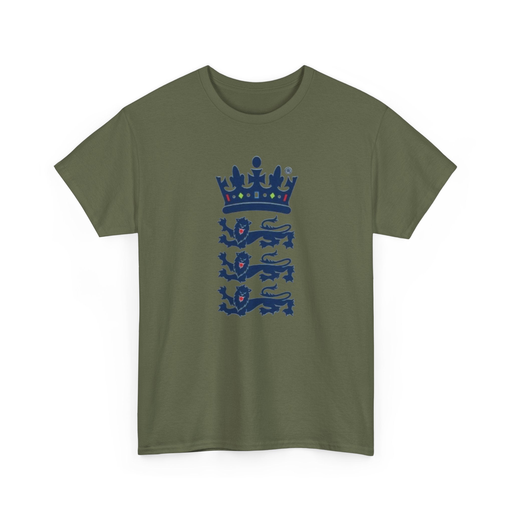 English Cricket T-Shirt — Vintage Cricket Crest Tee