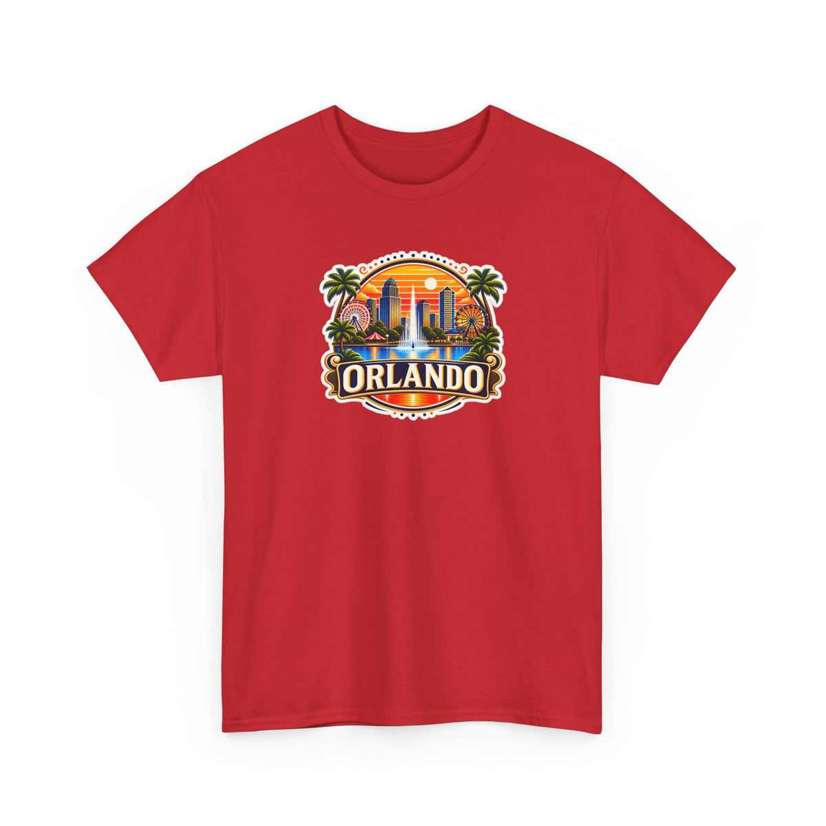 Orlando Sunset Logo Cotton T-Shirt