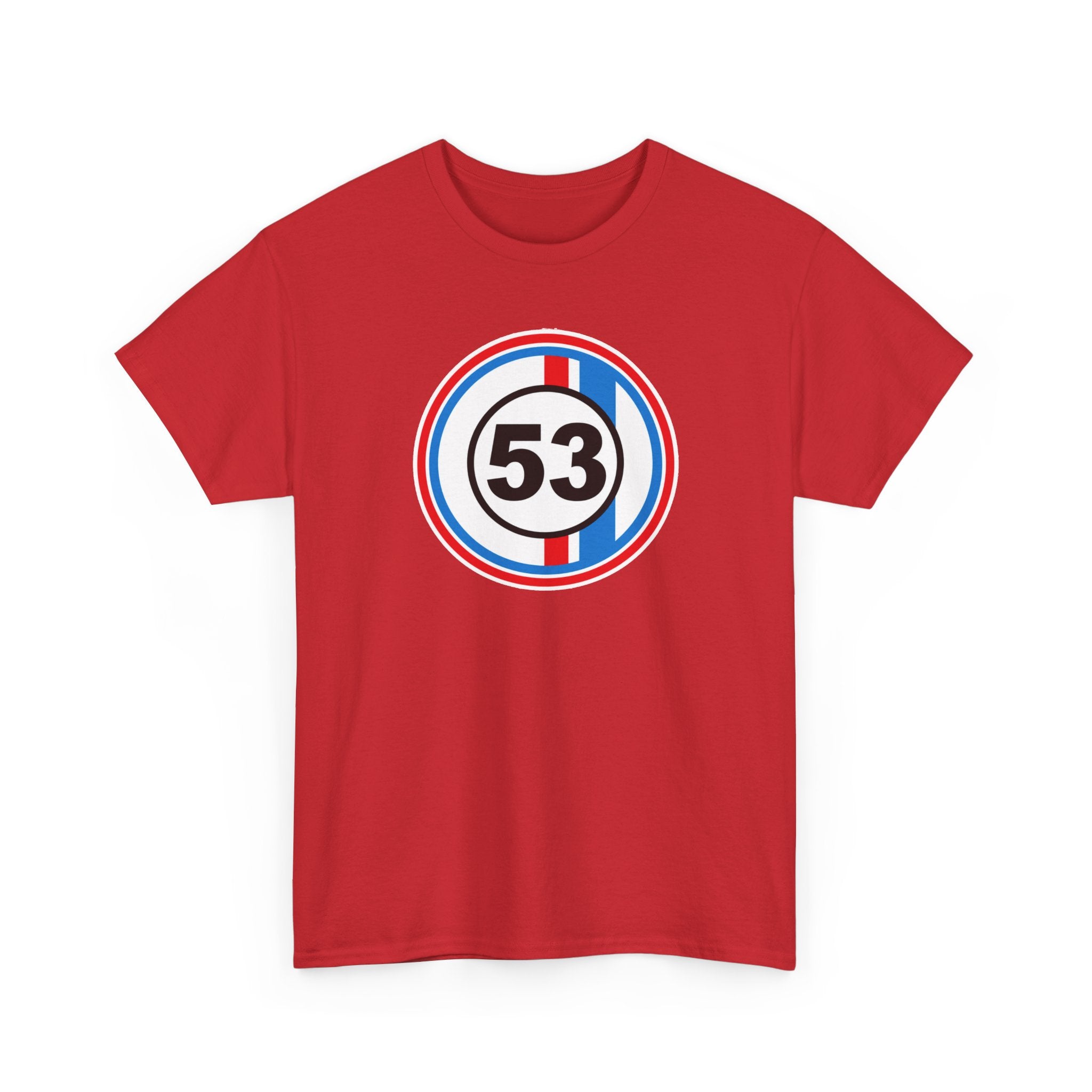 Racing Stripe Number 53 Cotton T-Shirt / Tee