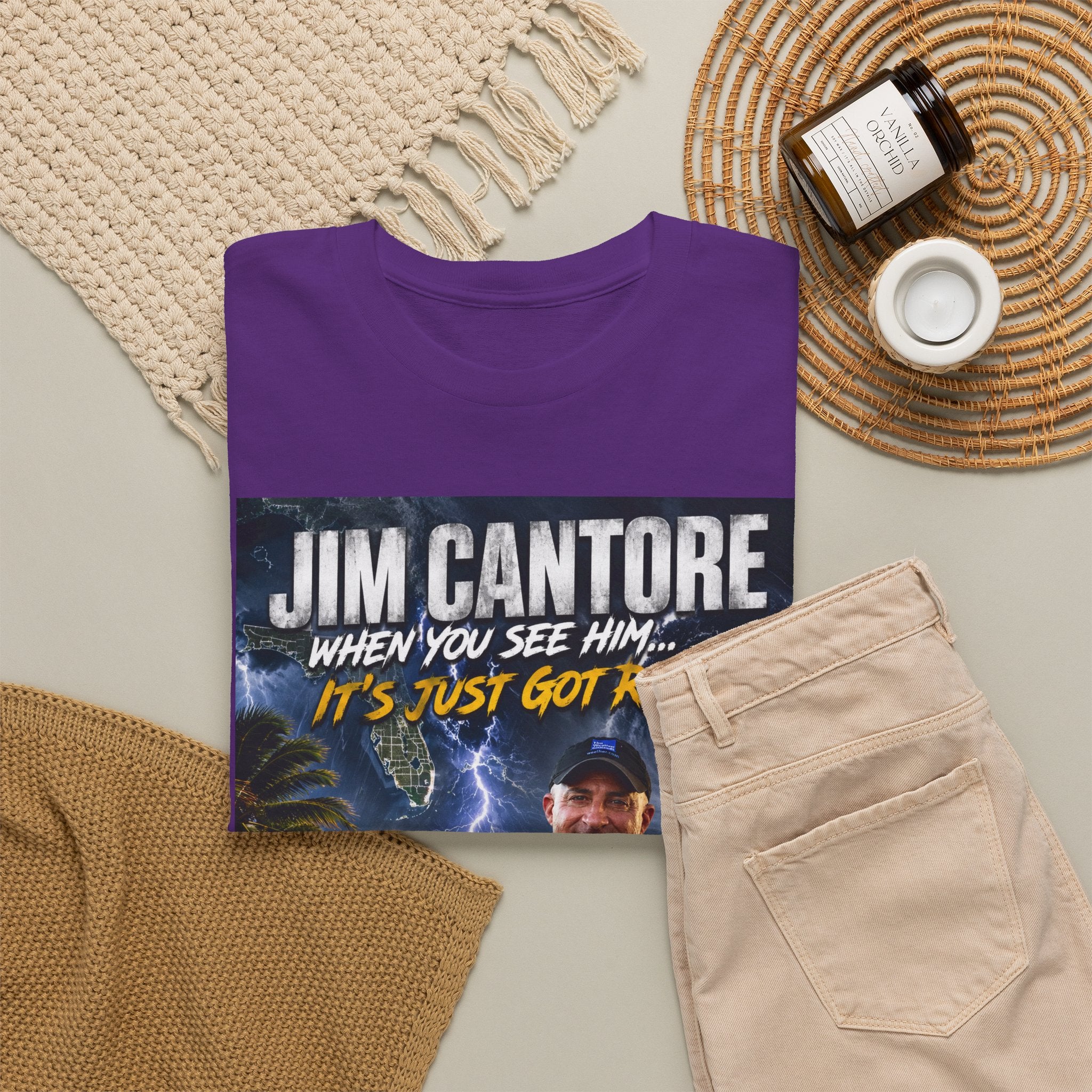 Jim Cantore "It's Just Got Real" Hurricane T-Shirt