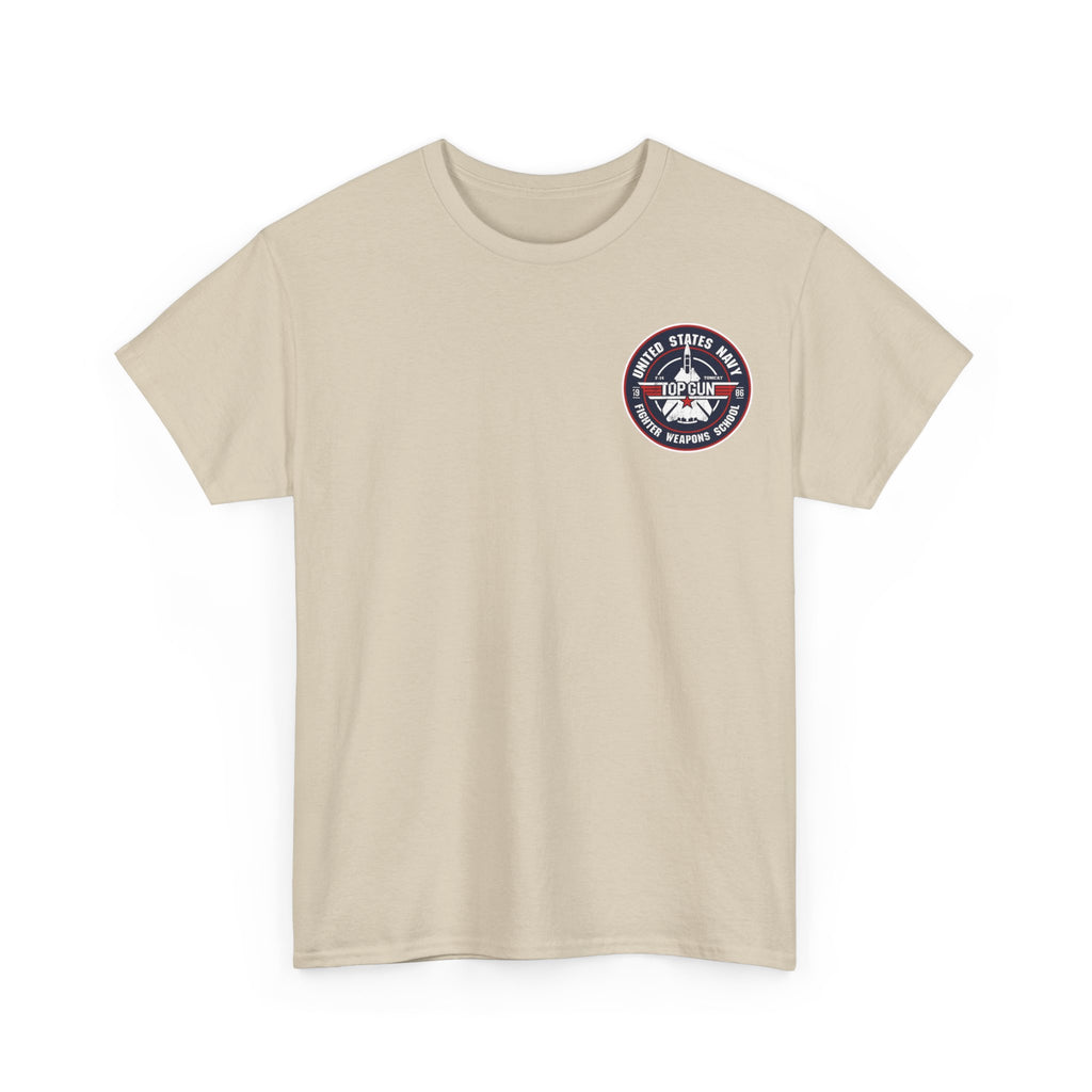 US Navy Top Gun School T-Shirt — 'High Speed' Vintage Cotton T-Shirt