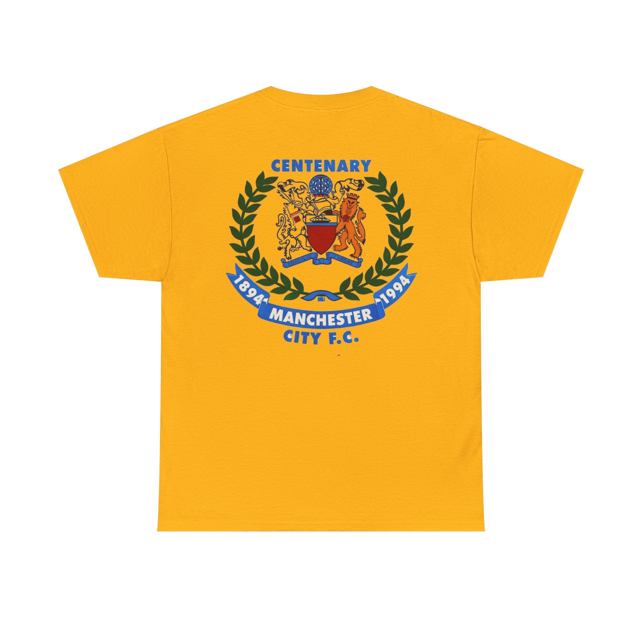 Manchester City F.C. Centenary Crest Tee — 1894–1994 Football Club Shirt