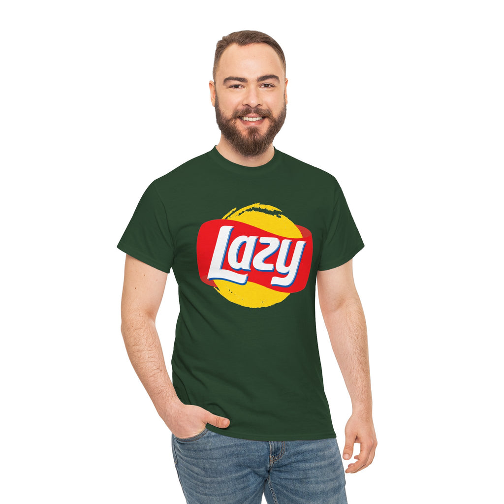 Lazy Logo T‑Shirt — Retro Snack-Inspired Graphic Tee