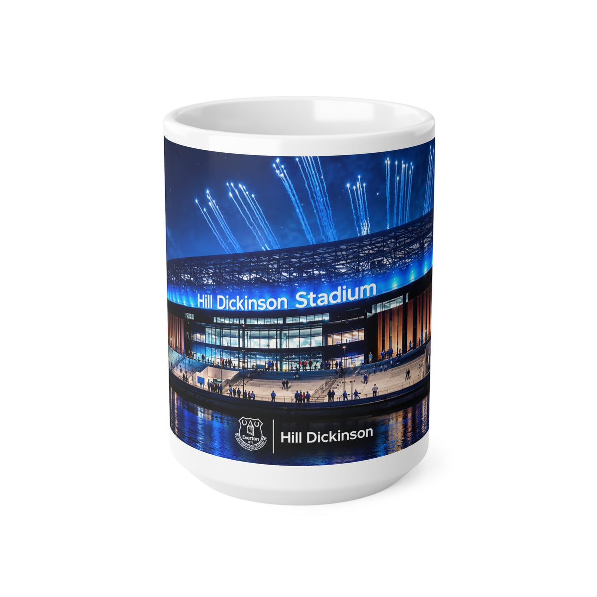 Everton's Hill Dickinson Stadium Nightscape Ceramic Coffee Mug — 11oz & 15oz