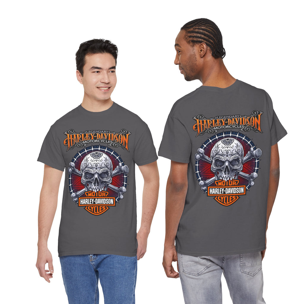 Harley-Davidson Skull Logo Cotton T‑Shirt
