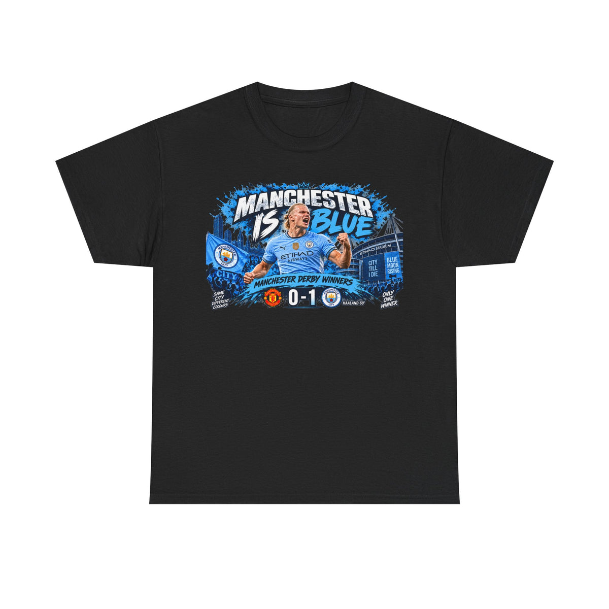 Manchester Is Blue Derby Winners 2026 Cotton T-Shirt
