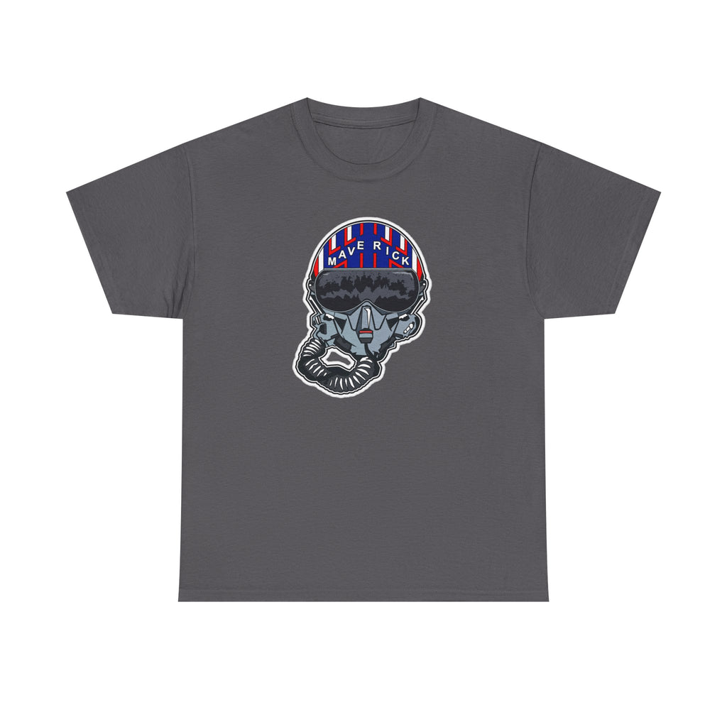 Skull Pilgrim Tee — Retro Striped 'Maverick' Helmet Graphic Shirt