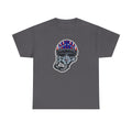 Skull Pilgrim Tee — Retro Striped 'Maverick' Helmet Graphic Shirt