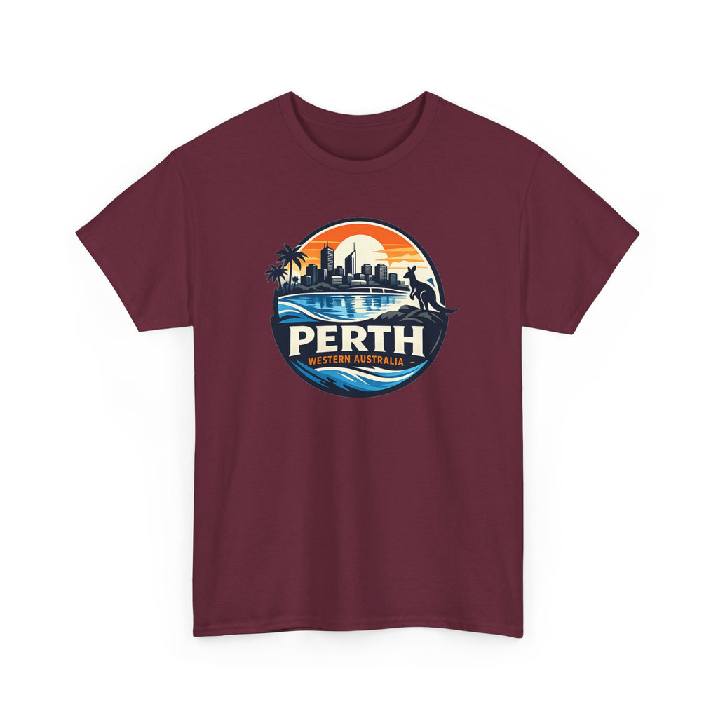 Perth Sunset Graphic Tee — Western Australia Beach Skyline T-Shirt