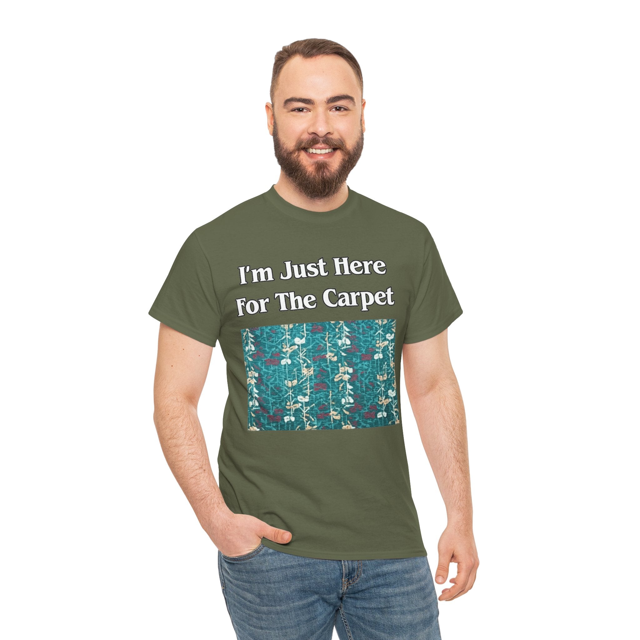 Orlando Airport Carpet Lover T-Shirt — "I'm Just Here For The Carpet" Graphic Tee