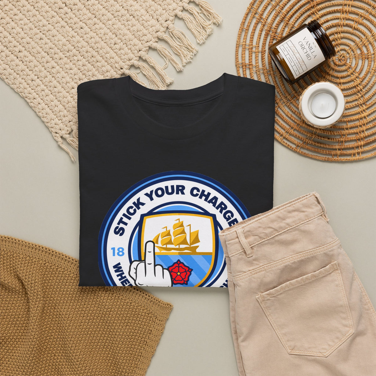 Manchester City "Stick Your Charger Where the Sun Don't Shine" Cotton t-shirt