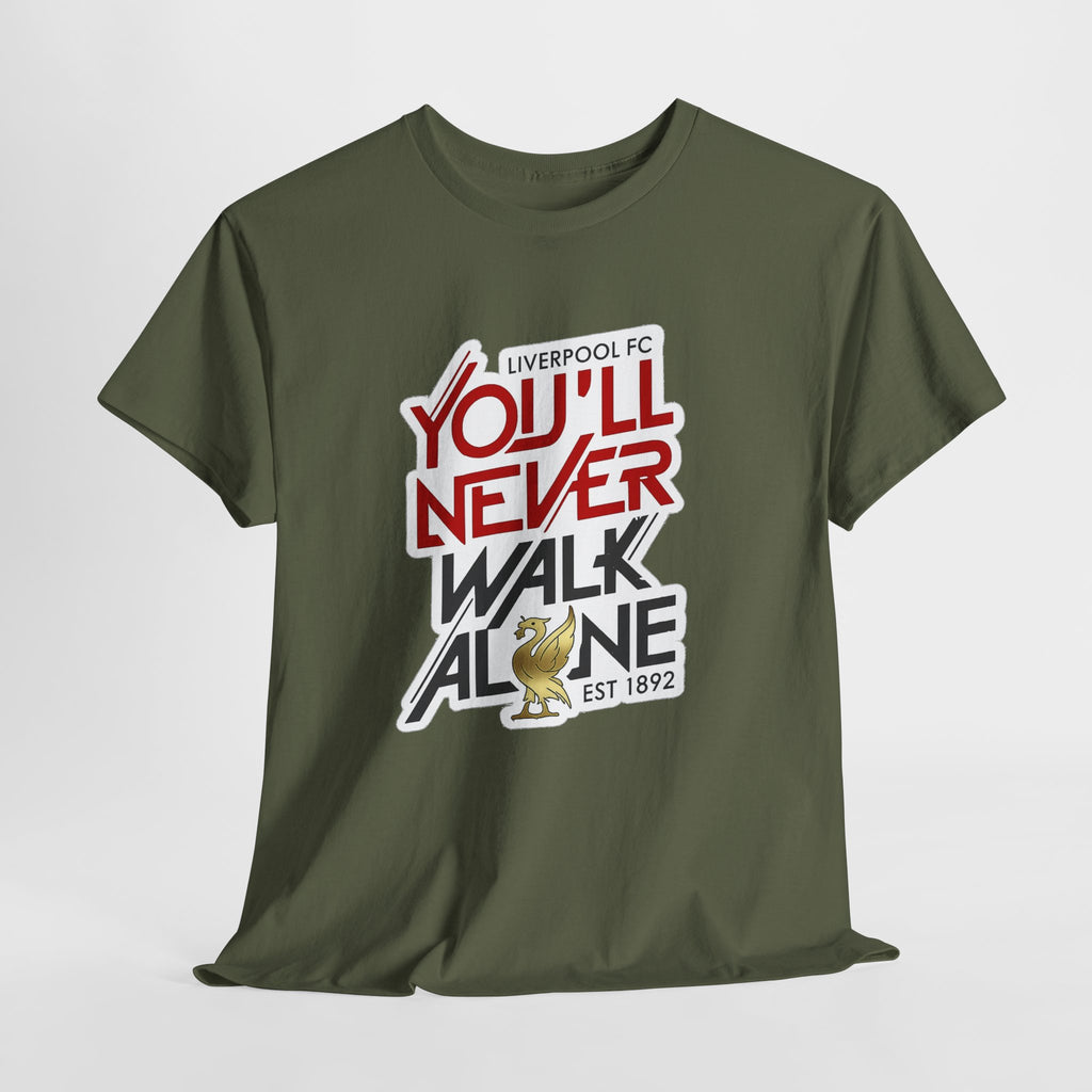 Liverpool You'll Never Walk Alone Cotton T-Shirt — Liverpool FC Fan Tee