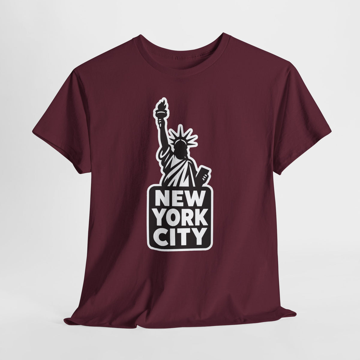 New York City Statue of Liberty Graphic Cotton T-Shirt / Tee