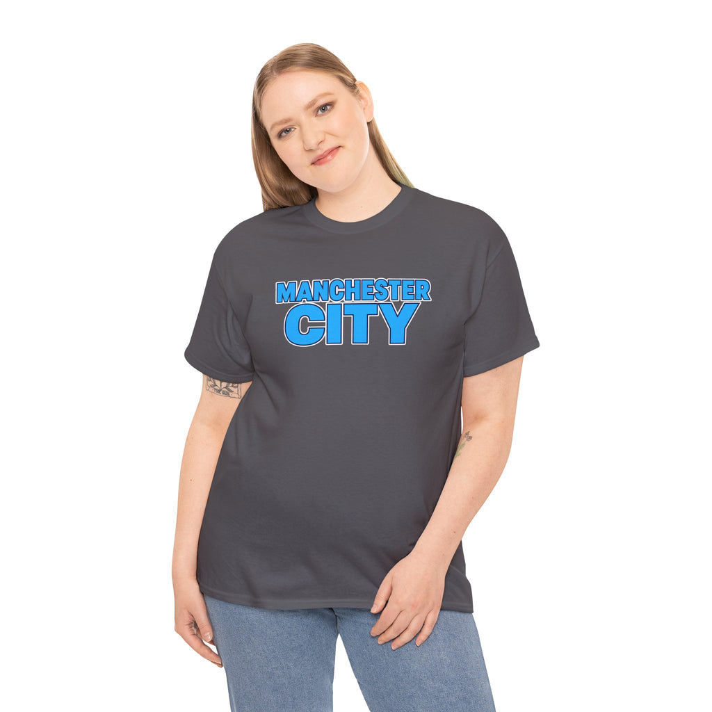 Manchester City T‑Shirt — Retro Blue Logo Tee