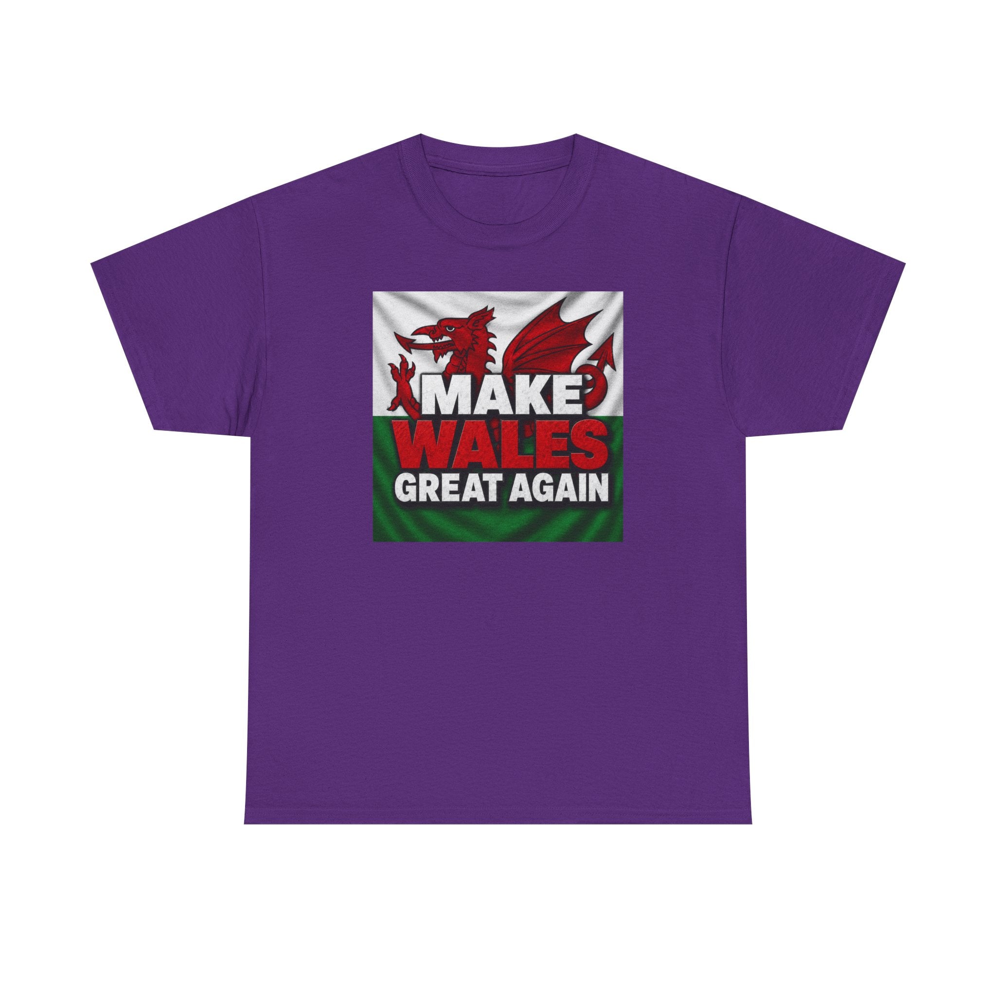 Make Wales Great Again T-Shirt — Welsh Flag Dragon Political Slogan Tee
