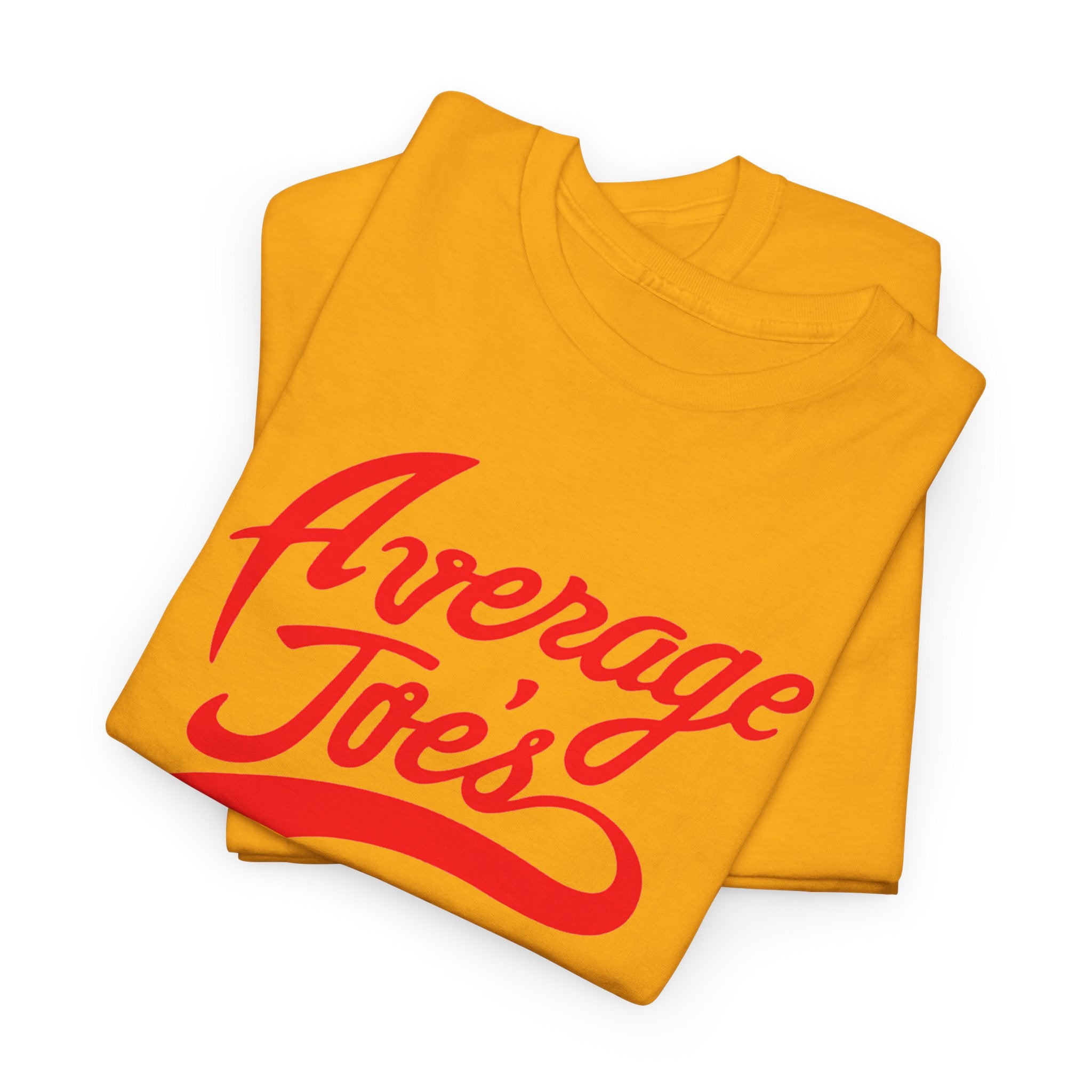 Average Joe's Graphic Tee — Retro Script White T-Shirt