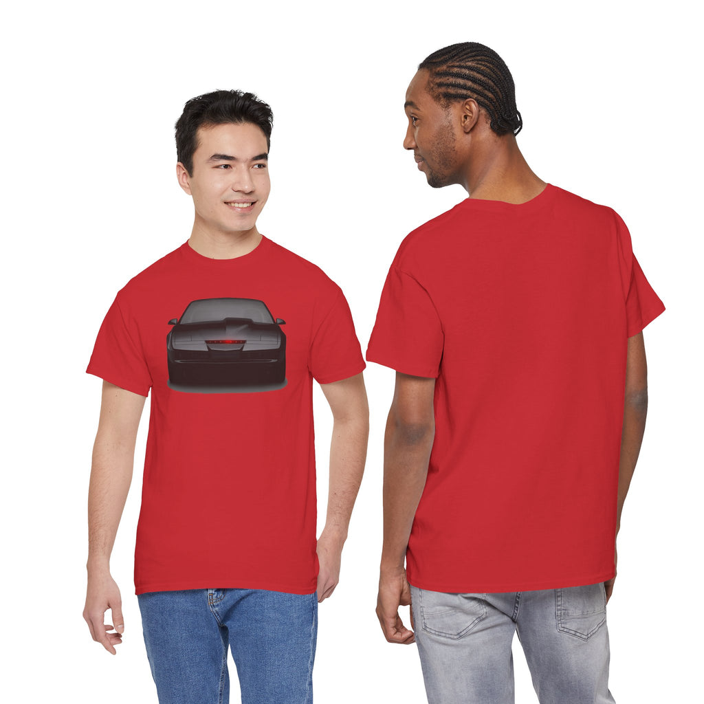 KITT-Inspired Retro Sports Car Tee — Front View Knight Rider Car Graphic Shirt