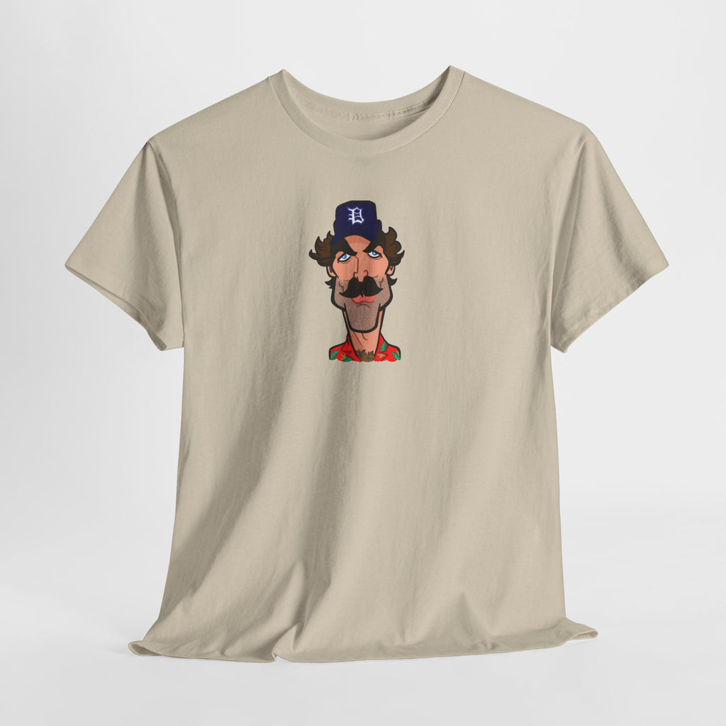 Magnum PI Retro Caricature T-Shirt — Retro Mustache Hat Portrait Tee
