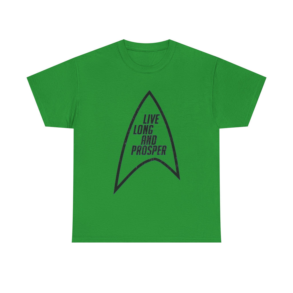 Live Long and Prosper T‑Shirt — Sci‑Fi Starfleet Insignia Tee