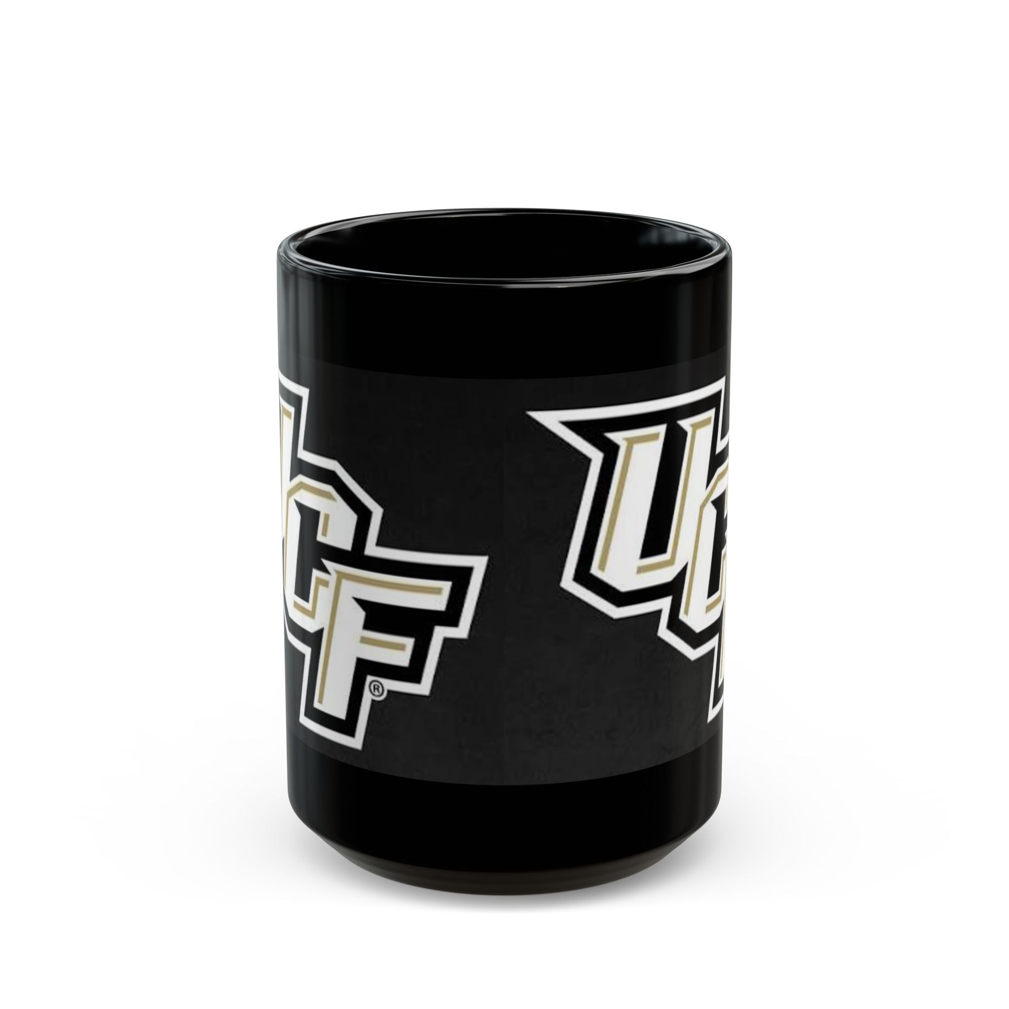 UCF Knights Black Ceramic Mug — College Logo Coffee Cup (11oz & 15oz)