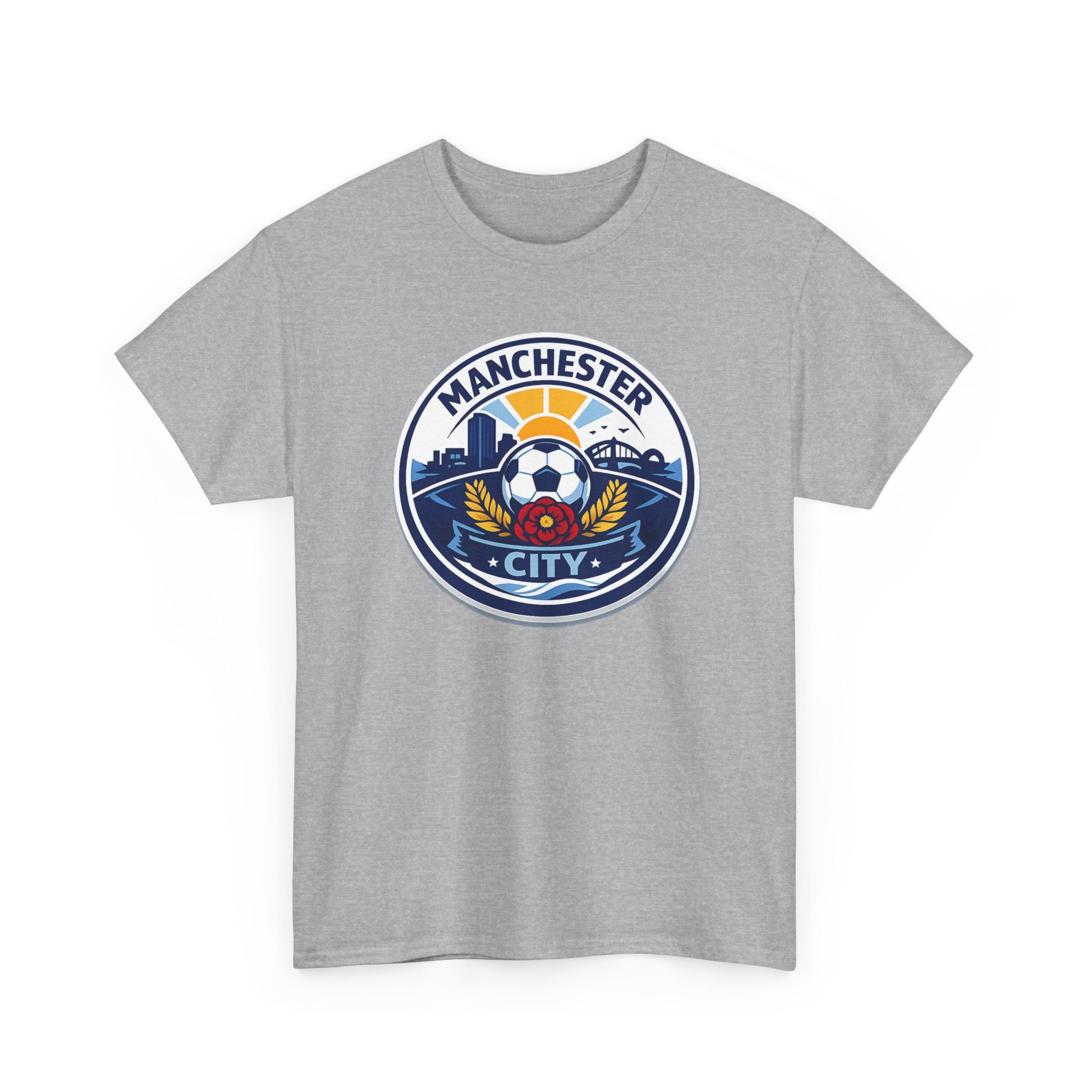 Manchester City Unofficial Soccer Logo T-Shirt — Football Fan Tee