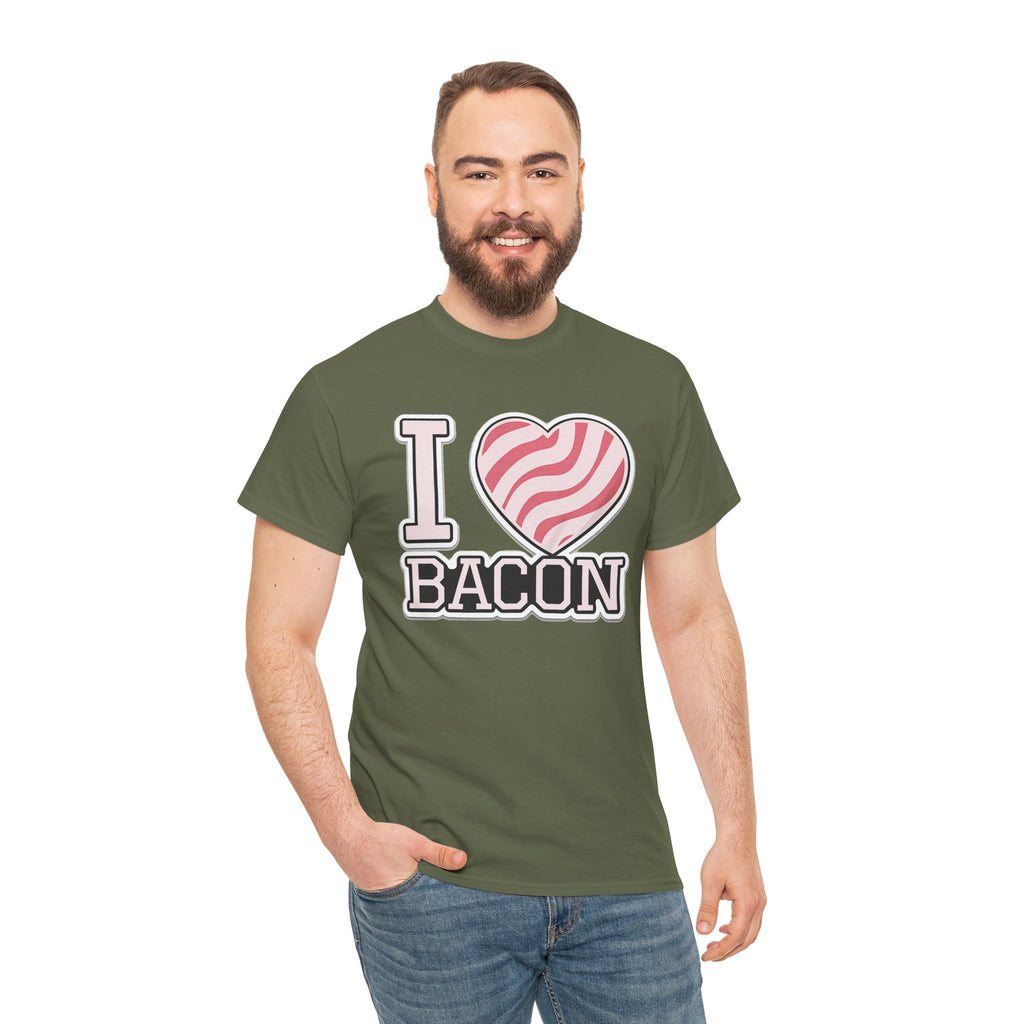 I Heart Bacon T-Shirt — Funny Novelty Bacon Lover Tee
