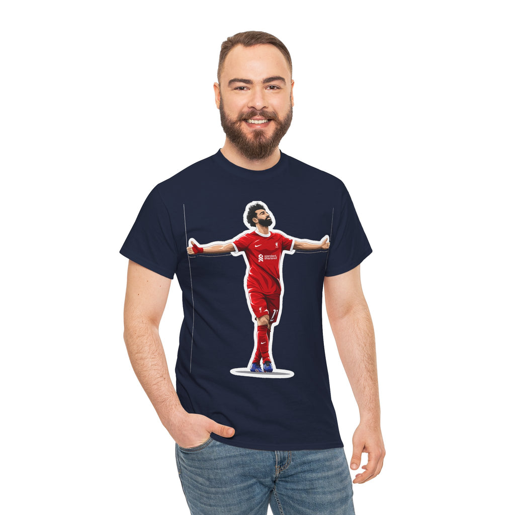 Mo Salah Celebration Tee — Liverpool Graphic T-Shirt