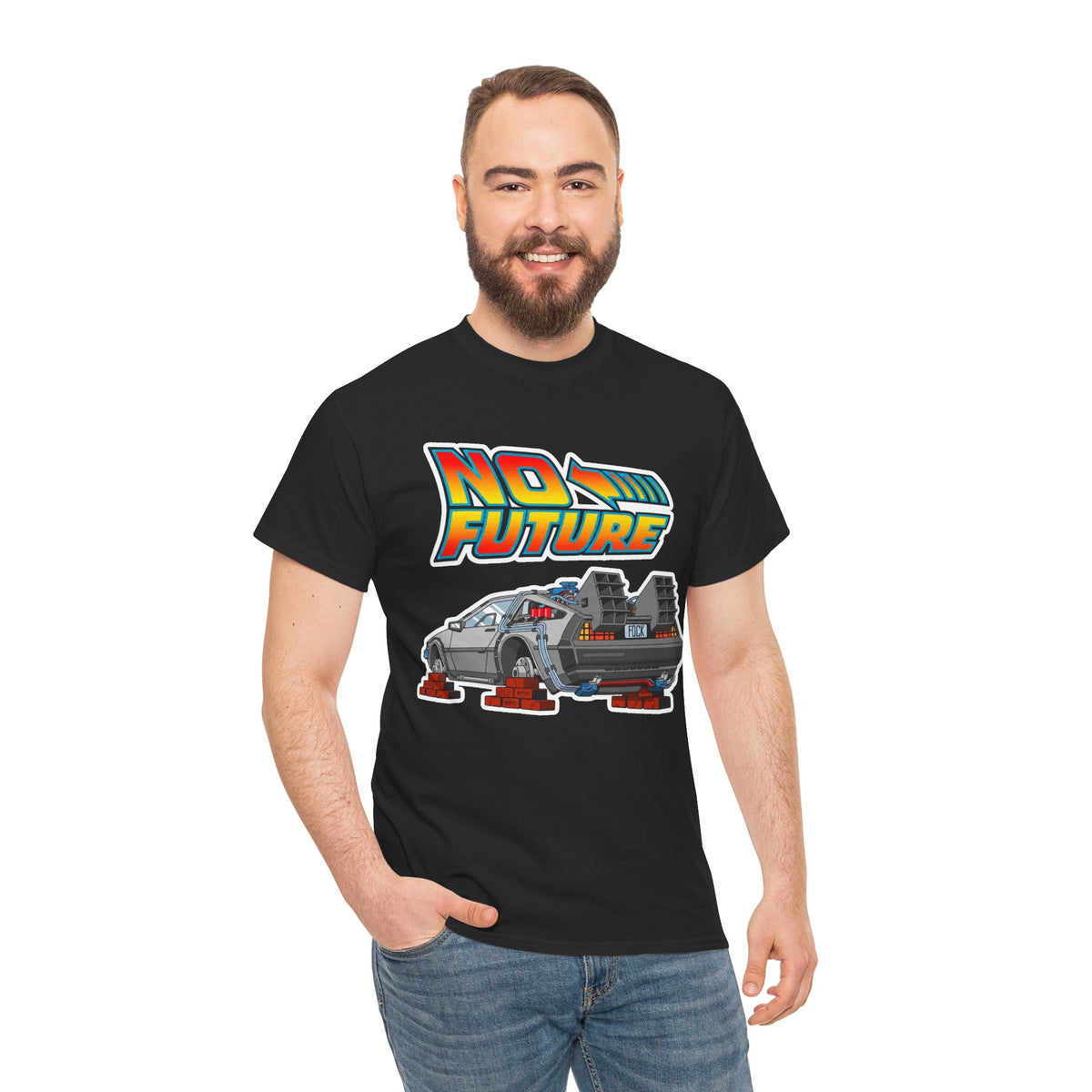 No Future DeLorean Cotton T-Shirt