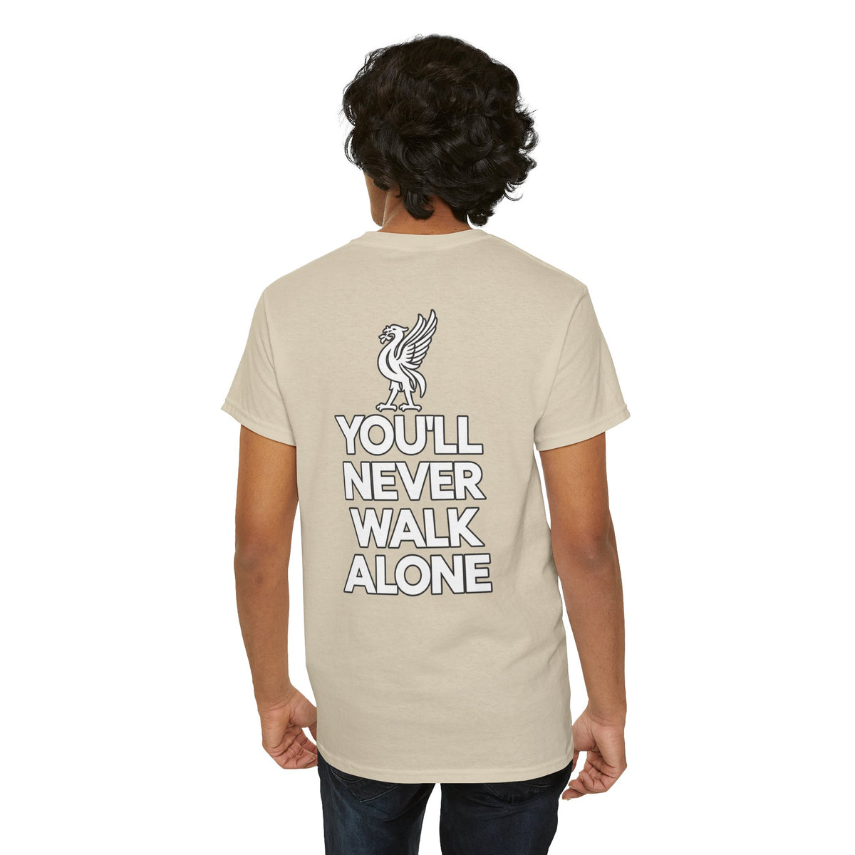 You'll Never Walk Alone T‑Shirt — Liverpool FC Crest Cotton Tee