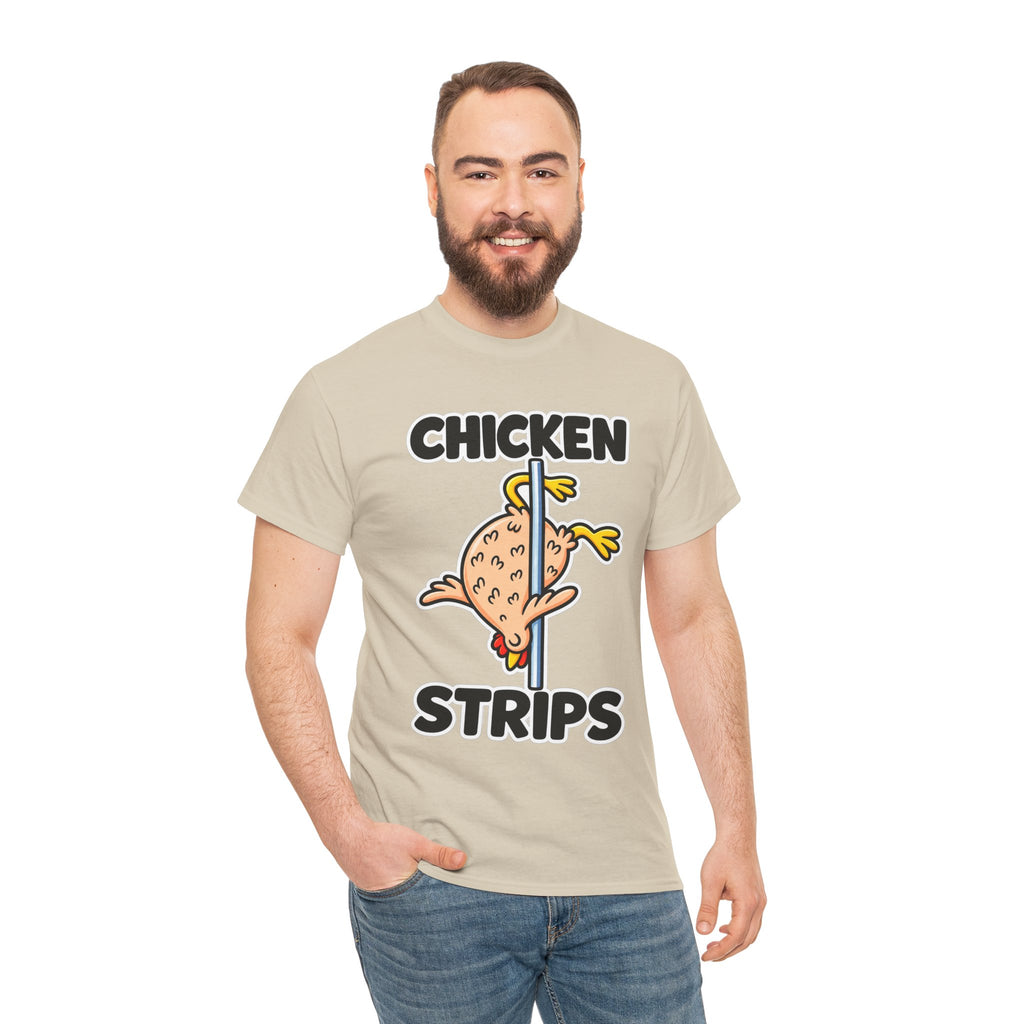 Chicken Strips T‑Shirt — Funny Pole Dance Chicken Graphic Tee
