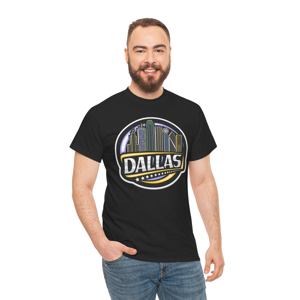 Dallas Skyline Tee — Vintage City Skyline Graphic T-Shirt
