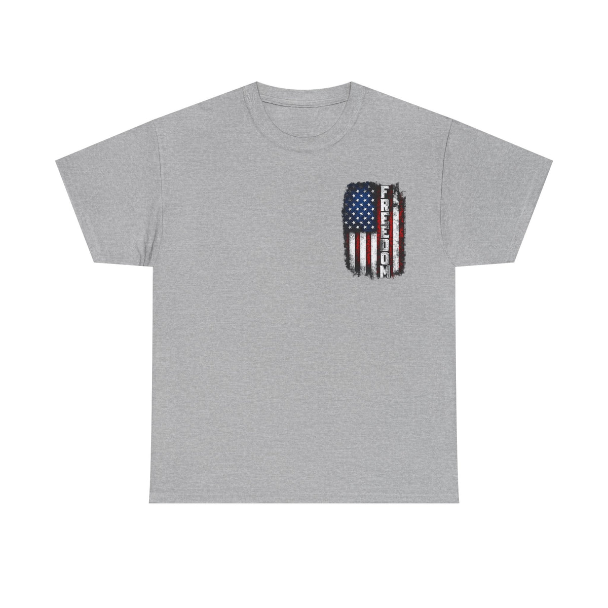 Freedom American Flag T-Shirt — Distressed USA Patriotic Tee