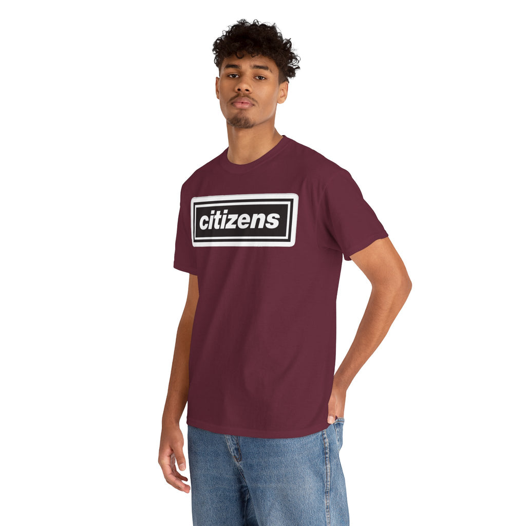 Citizens Manchester City Logo T-Shirt — Minimal Retro Box-Logo Tee