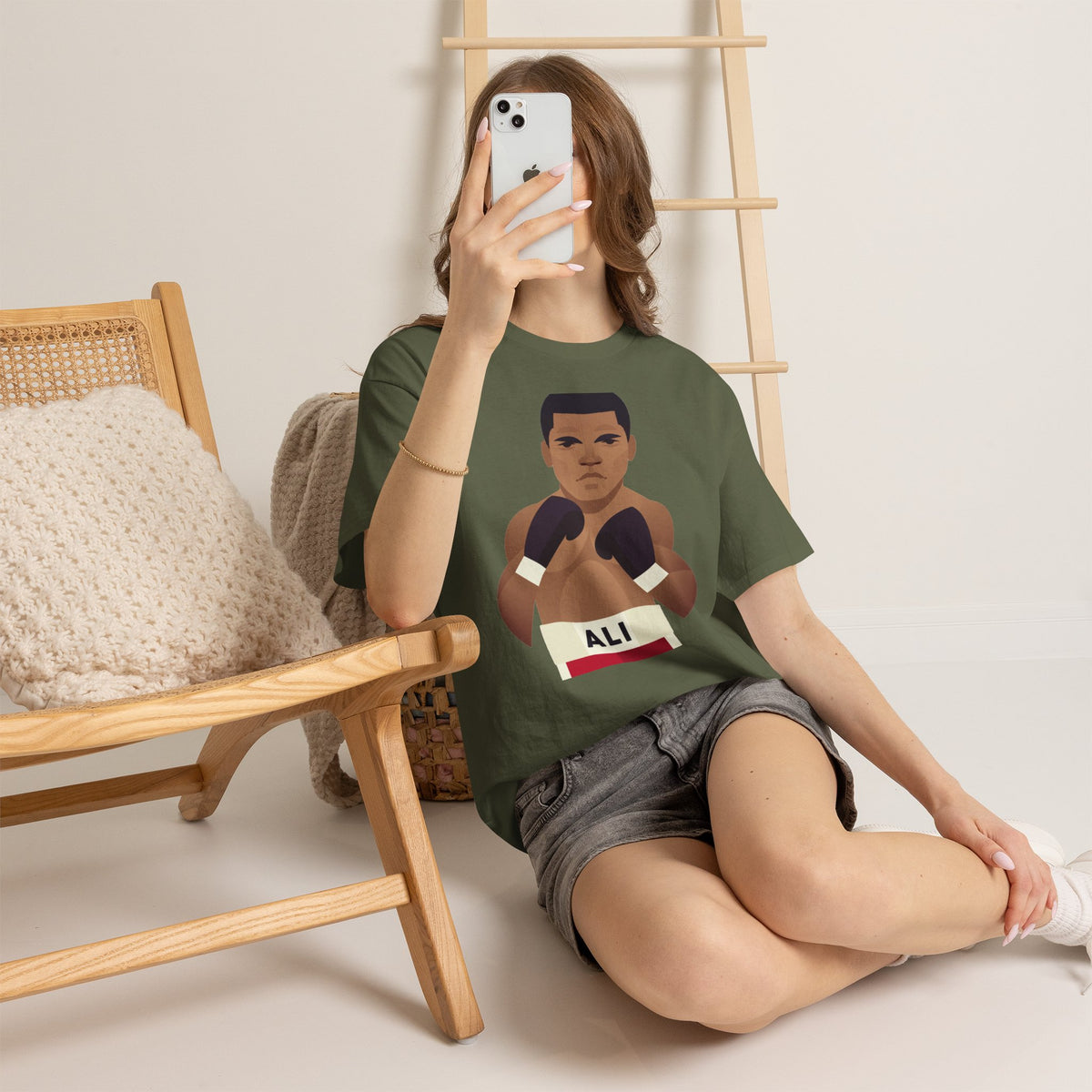 Muhammad Ali Boxing Champion Cotton T-Shirt