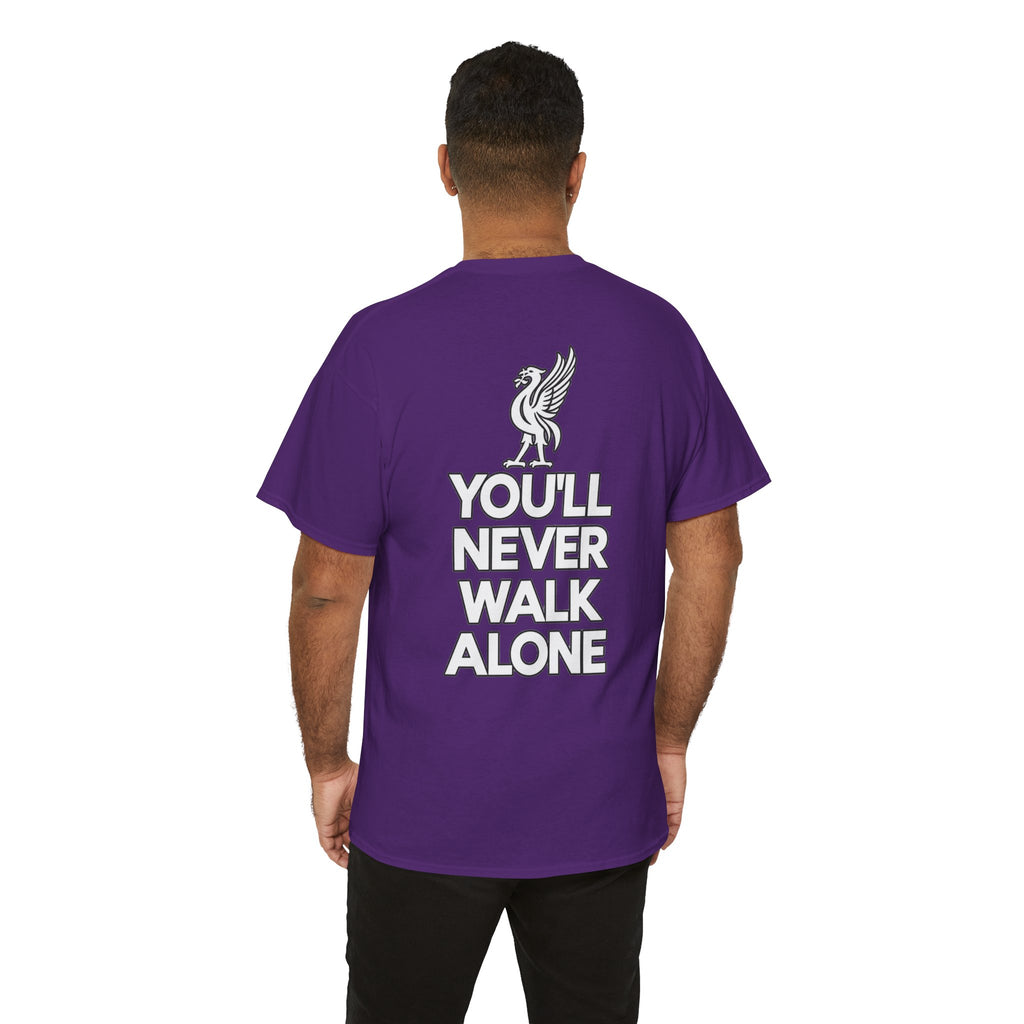 You'll Never Walk Alone T‑Shirt — Liverpool FC Crest Cotton Tee